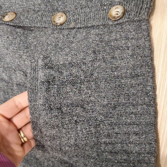 Vintage Jantzen Gray Button Closure V-Neck Grandpa Vest L - Picture 2 of 5